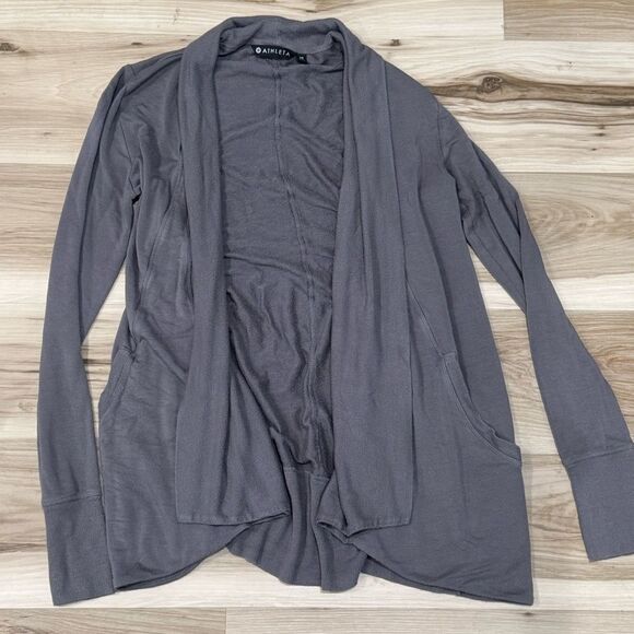 Athleta Pranayama Wrap Jacket Cardigan Grey Women’s XS - Picture 2 of 4